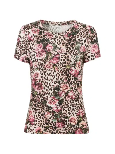 L'agence Ressi Cheetah-print T-shirt In Blue