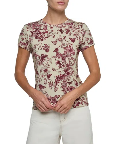 L'agence Ressi Crew Toile Top In Brown