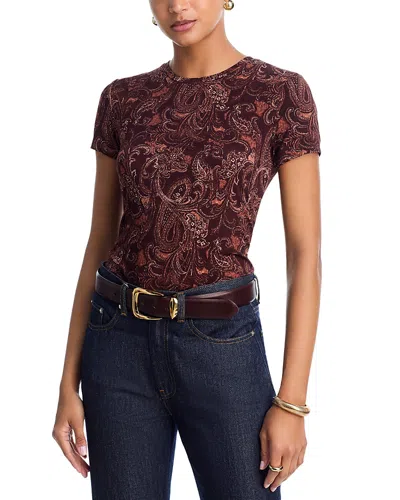 L'agence Ressi Etched Paisley Print Tee In Multi