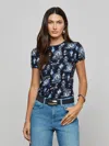 L'agence Ressi Fitted Tee In Blue