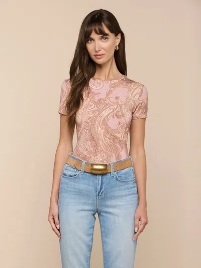 L'agence Ressi Fitted Tee In Brown