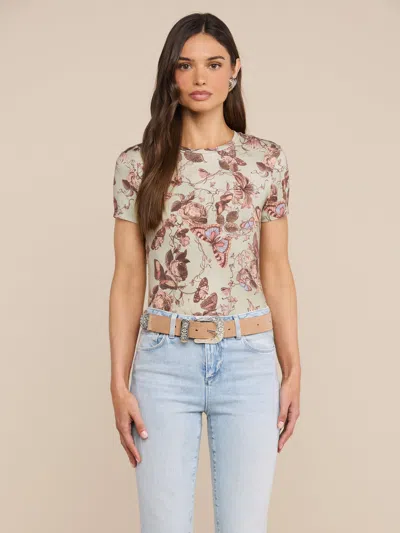 L'agence Ressi Fitted Tee In Green