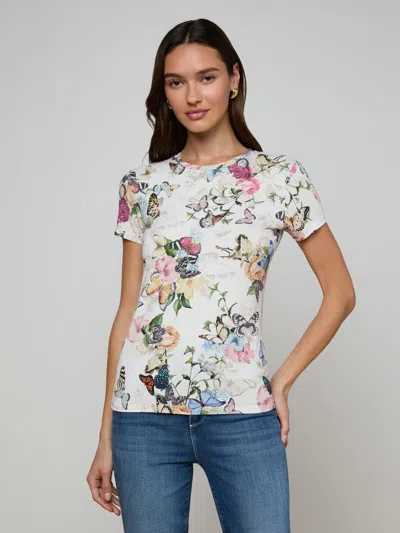 L'agence Ressi Fitted Tee In Multi