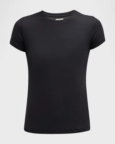 L'agence Ressi Crew Neck T-shirt In Black