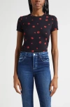 L'agence Ressi Rose Print T-shirt