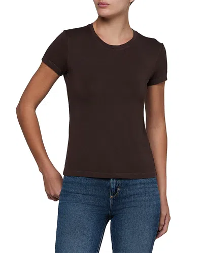 L'agence Ressi Short Sleeve Crewneck Tee In Brown