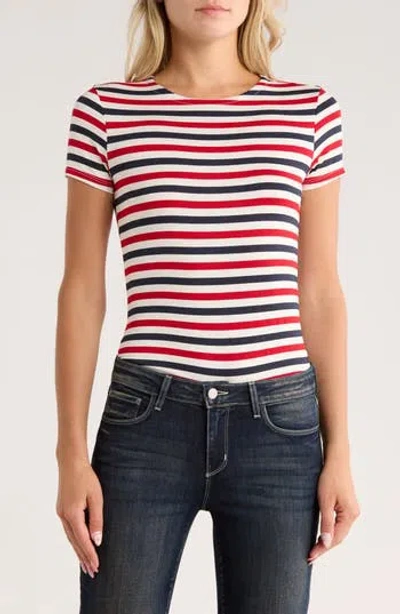 L'agence Ressi Stripe T-shirt In Multi