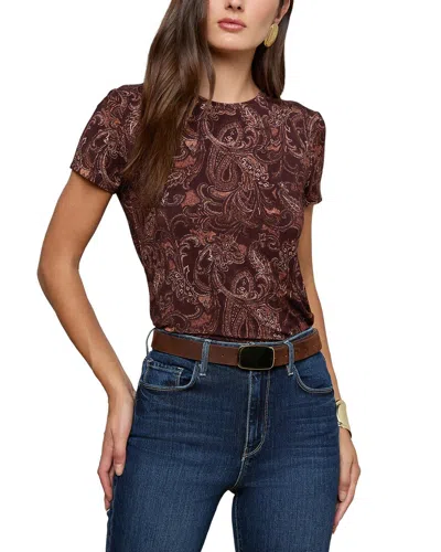 L'agence Ressi Top In Beps-brown Etched Paisley