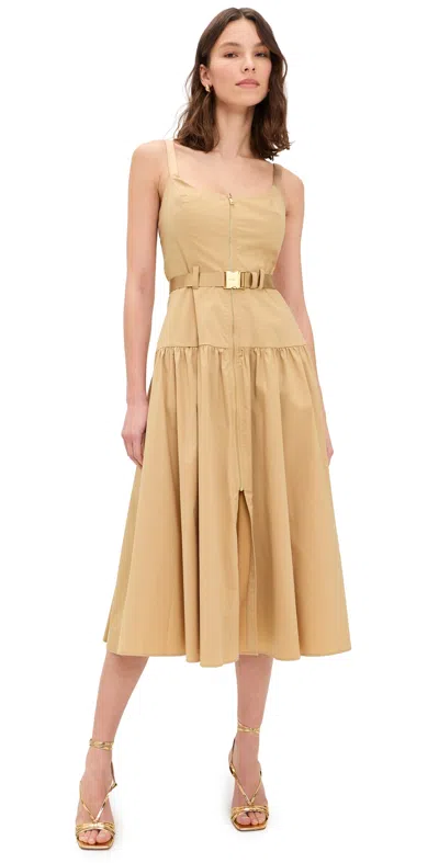 L'agence Rima Dress Macadamia Brown In Nude