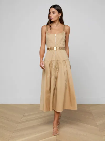 L'agence Rima Maxi Dress In Neutral