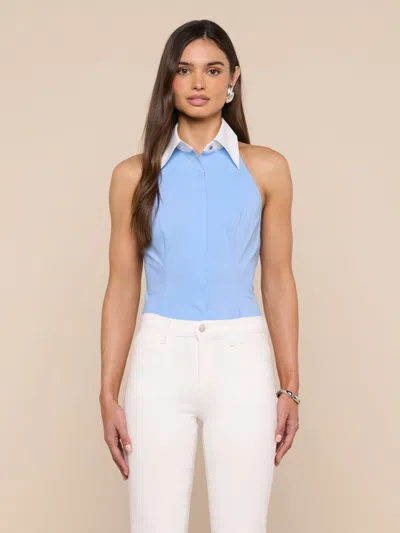 L'agence Rina Poplin Halter Top