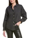 L'agence Ripley Oversized Button-down In Black