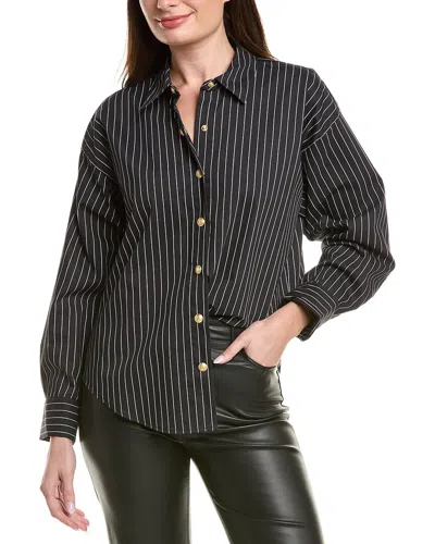 L'agence Ripley Oversized Button-down In Black