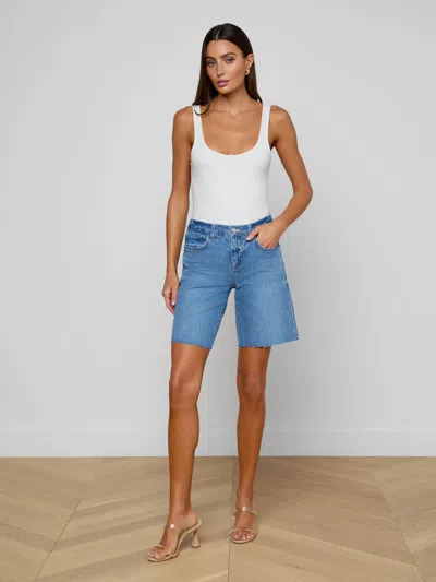 L'agence River Jean Bermuda Short In Blue