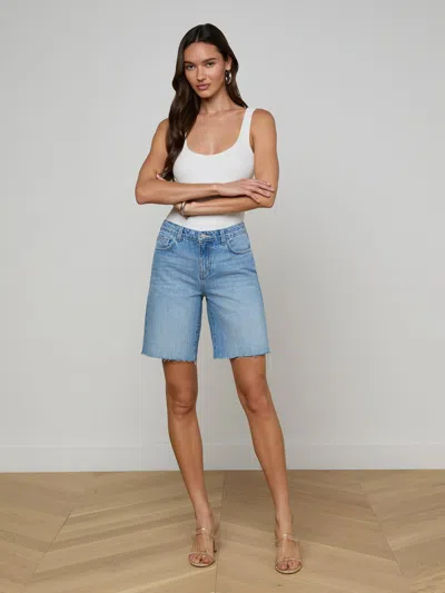 L'agence River Mid Rise Bermuda Short In Multi