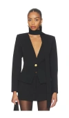 L'agence Romy Tie Neck Blazer In Multi