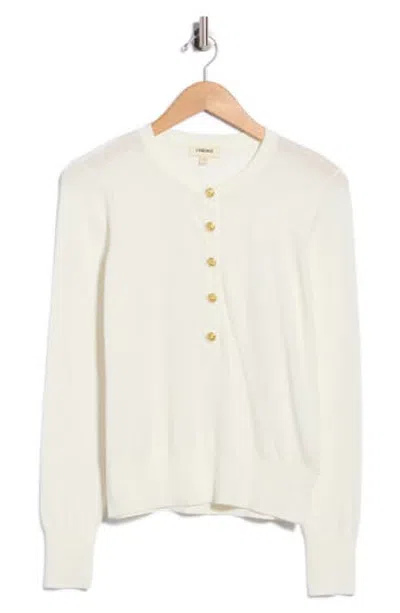 L'agence Ronda Henley Sweater In White