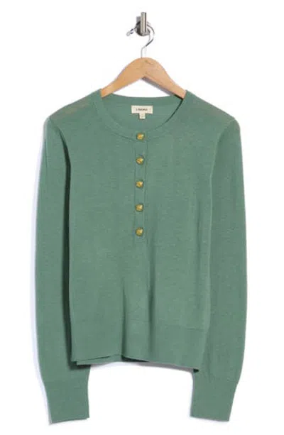 L'agence Ronda Henley Sweater In Green