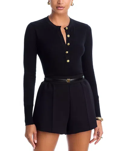 L'agence Ronda Knit Henley Top In Multi