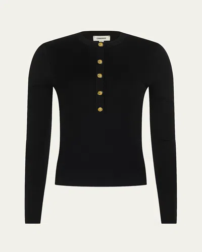 L'agence Ronda Knit Henley Top In Multi