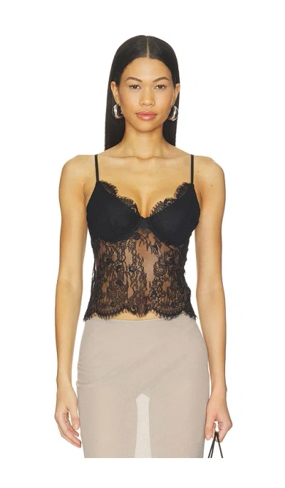 L'agence Rosel Lace Camisole In Black