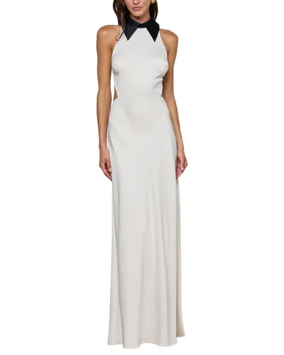 L'agence Rossi Cutout Racer Gown In White