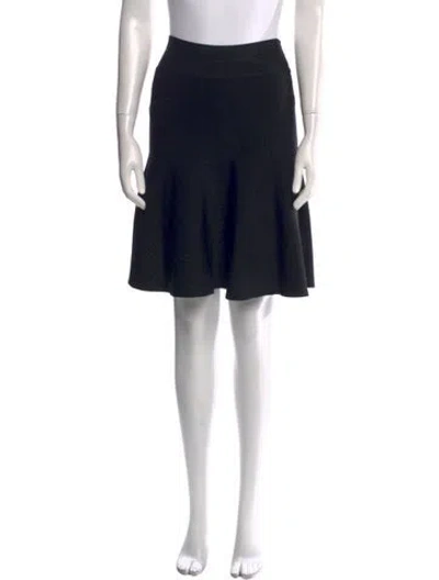 Pre-owned L'agence Ruffle Embellishment Mini Skirt In Black