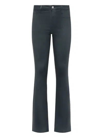 L'agence Ruth Coated Straight-leg Jean In Gold