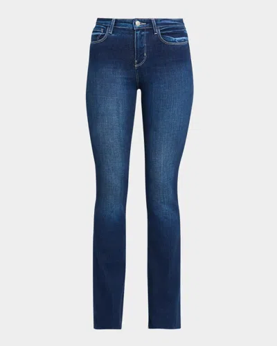 L'agence Ruth High Rise Straight Jeans In Brown