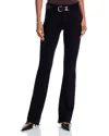 L'agence Ruth High Rise Straight Jeans In Black In Blue