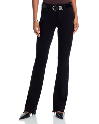 L'agence Ruth High Rise Straight Jeans In Black In Blue
