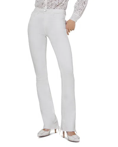 L'agence Ruth High Rise Straight Jeans In Blanc In White