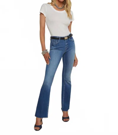 L'agence Ruth High Rise Straight Leg Jeans In Mar Vista In Blue