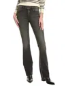 L'agence Ruth High-rise Straight Raw Hem Jean In Black