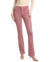 L'agence Ruth High-rise Straight Raw Hem Jean In Pink