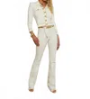 L'agence Ruth High Rise Straight Raw Hem Jeans In Macadamia In Neutral