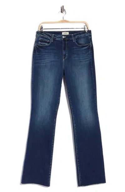 L'agence Ruth High Waist Raw Hem Straight Leg Jeans In Columbia