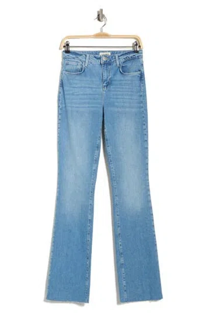 L'agence Ruth Raw Hem Straight Leg Jeans In Blue