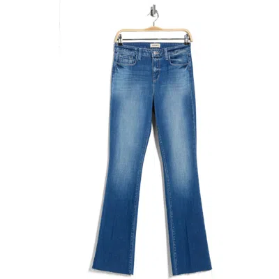 L'agence Ruth Raw Hem Straight Leg Jeans In Blue
