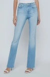 L'agence Ruth Raw Hem Straight Leg Jeans In Blue