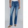 L'agence Ruth Raw Hem Straight Leg Jeans In Multi