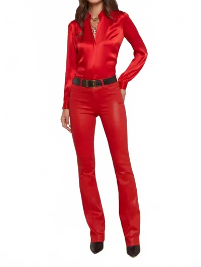 L'agence Ruth Straight Jean In Lava Red In Multi