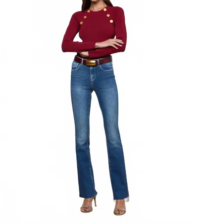 L'agence Ruth Straight-leg Jeans In Irvine In Multi