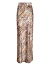 L'agence Ryker Waistband-bias Maxi Skirt In Brown