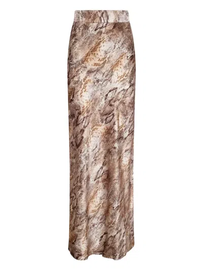 L'AGENCE RYKER WAISTBAND-BIAS MAXI SKIRT