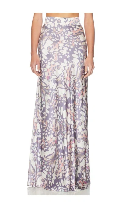 L'agence Ryker Waistband Bias Skirt In Multi