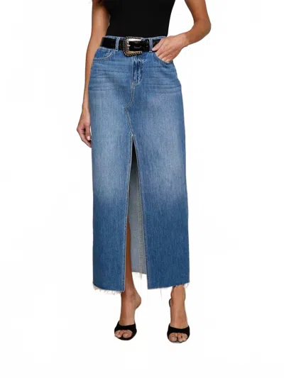 L'agence Rysa Denim Skirt In Woodrow In Blue