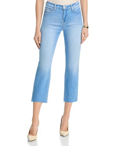 L'agence Sada High Rise Slim Crop Jeans In Pacific In Blue