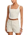 L'agence Saga Button Front Tank In White