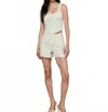 L'agence Saga Button Front Tank In White